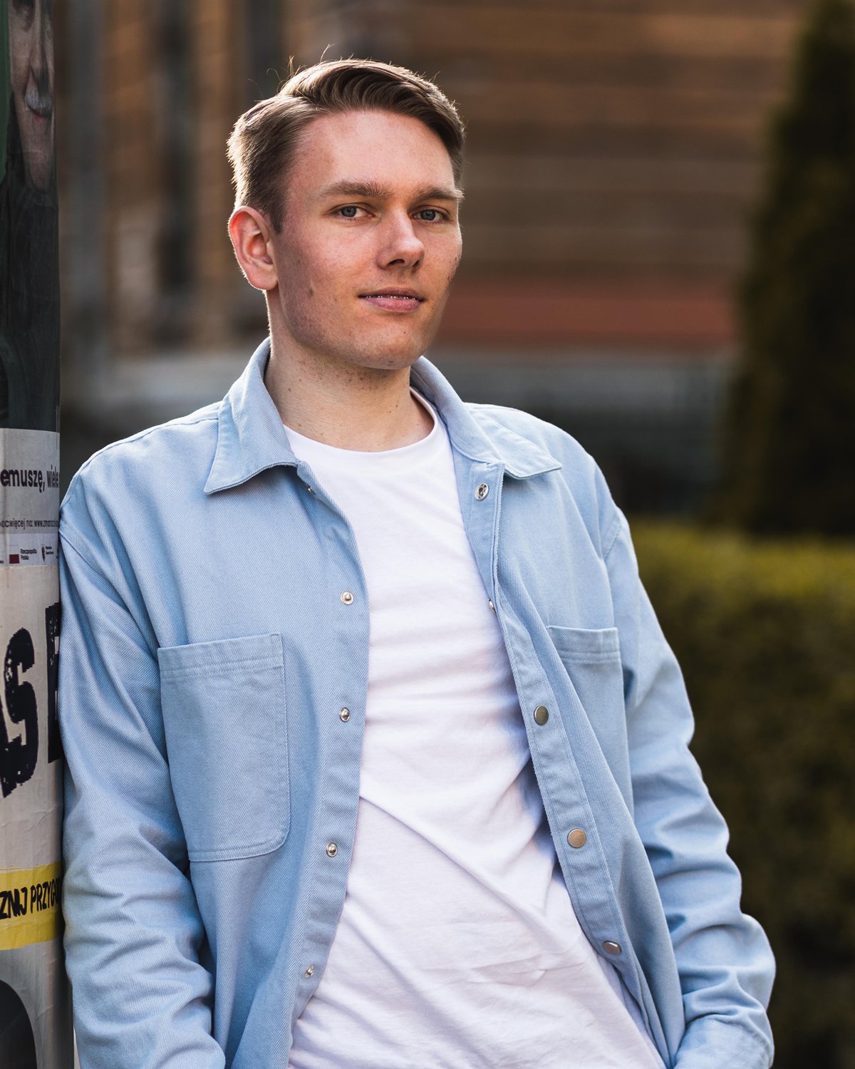 Patryk Kisielewski outdoors in Toruń